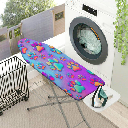 1-Piece Colorful Paw Print Pattern Modern Fun  Ironing Board Cover, Universal Size, Without Board