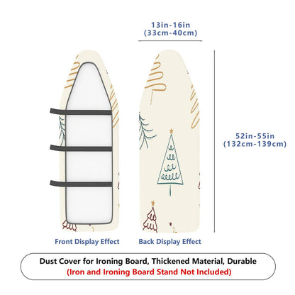 1-Piece Christmas Tree Pattern Festive Design Holiday Decoration  Ironing Board Cover, Universal Size, Without Board