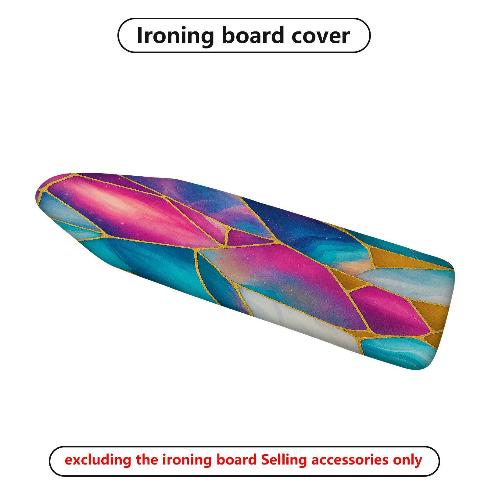 1-Piece Abstract Geometric Colorful  Ironing Board Cover, Universal Size, Without Board