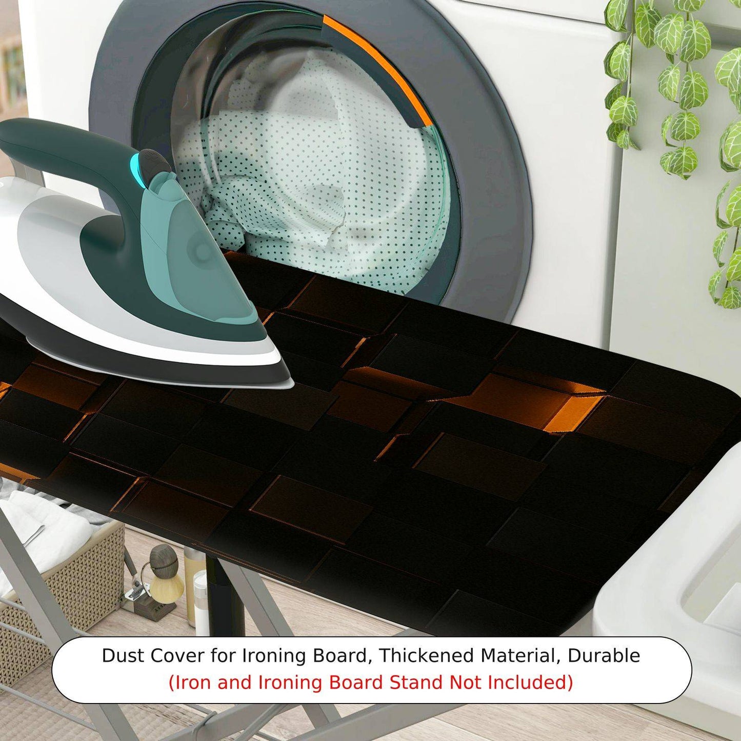 1-Piece Abstract Geometric Modern  Ironing Board Cover, Universal Size, Without Board