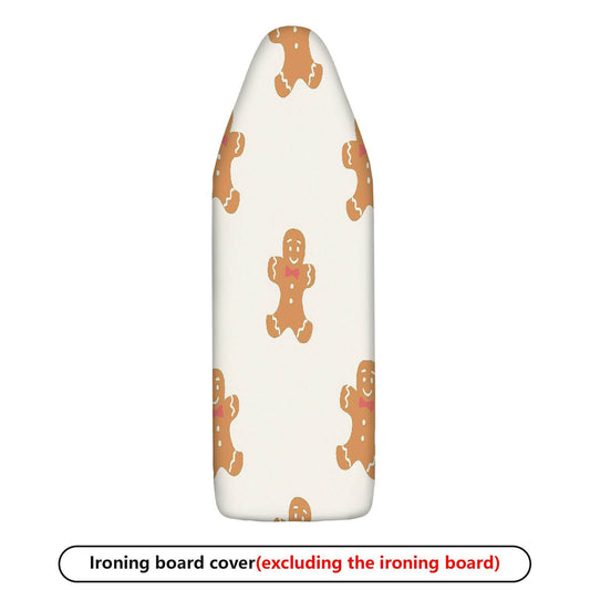 1-Piece Gingerbread Cookie Festive Holiday Christmas  Ironing Board Cover, Universal Size, Without Board