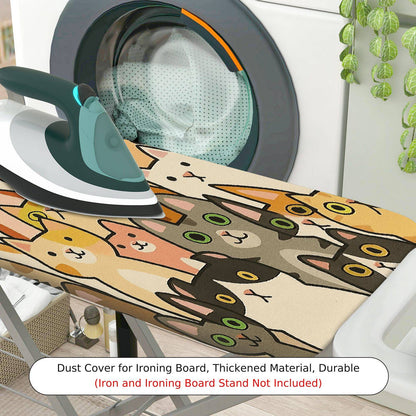 1-Piece Cats  Fun  Ironing Board Cover, Universal Size, Without Board