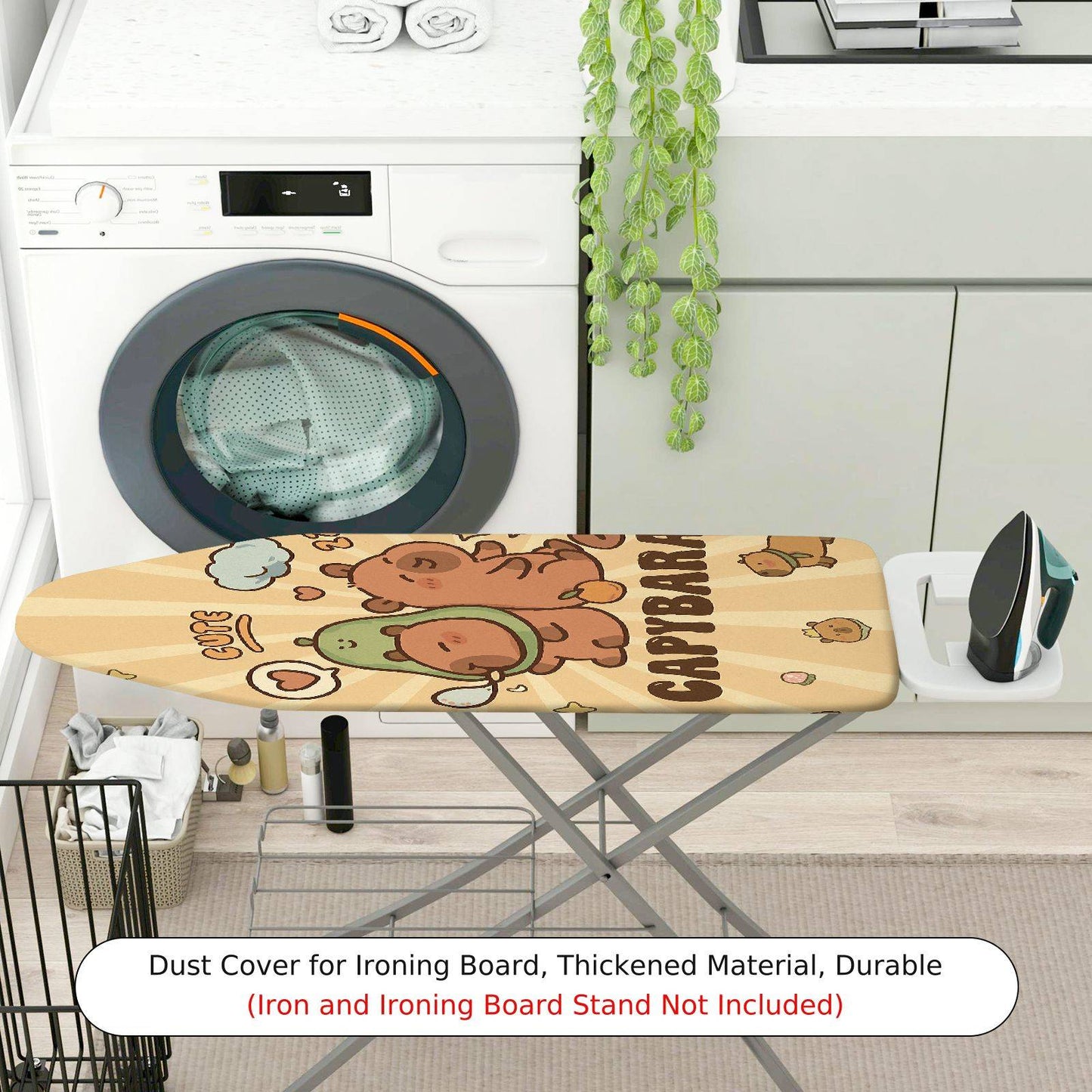 1-Piece Capybara Cute  Ironing Board Cover, Universal Size, Without Board