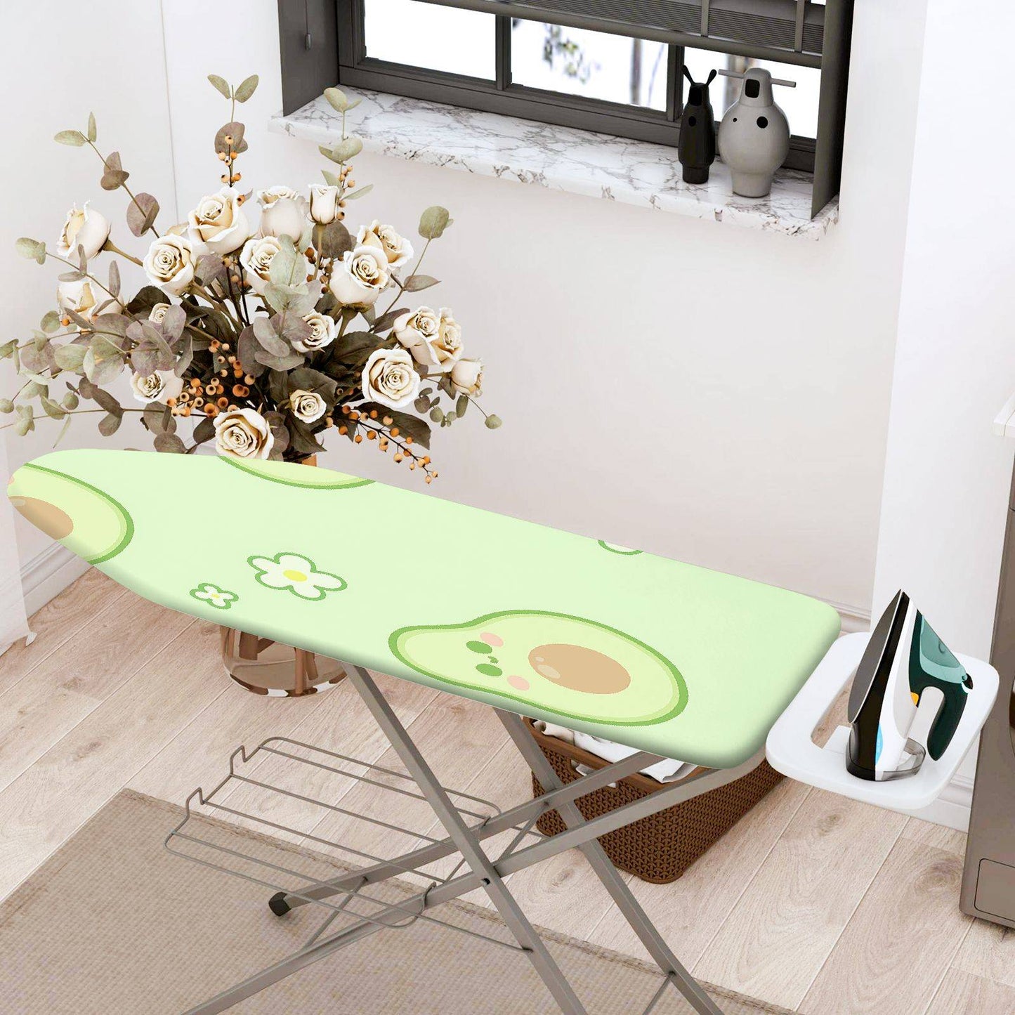 1-Piece Cute Avocado Floral  Ironing Board Cover, Universal Size, Without Board