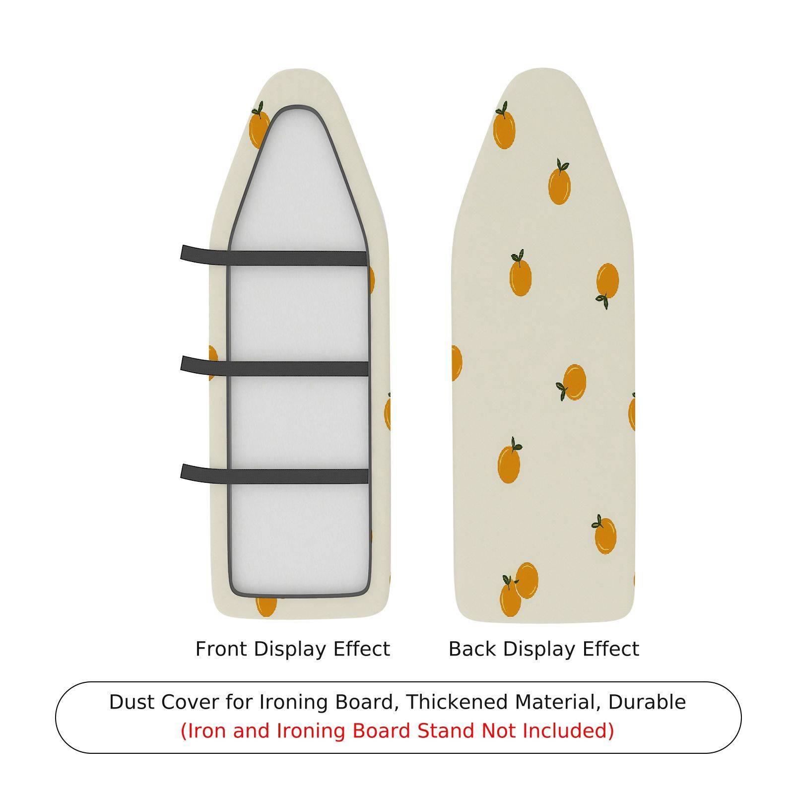 1-Piece Orange Fresh Fruit Pattern  Ironing Board Cover, Universal Size, Without Board
