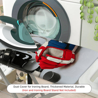 1-Piece Hockey Pattern Sports Equipment Fun  Ironing Board Cover, Universal Size, Without Board