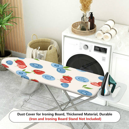 1-Piece Fruits Blueberry Strawberry  Ironing Board Cover, Universal Size, Without Board