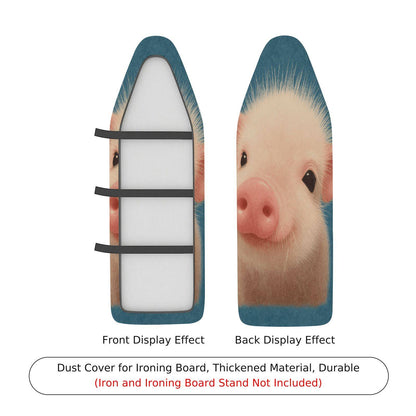 1-Piece Cute Pig Animal Blue  Ironing Board Cover, Universal Size, Without Board