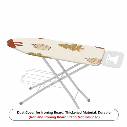 1-Piece Christmas Gingerbread Ornament  Ironing Board Cover, Universal Size, Without Board