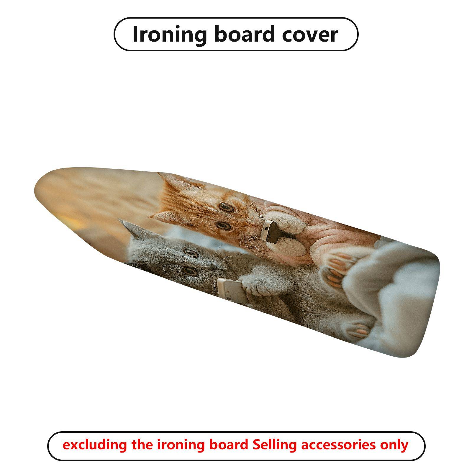 1-Piece Cat Cute Cozy  Ironing Board Cover, Universal Size, Without Board