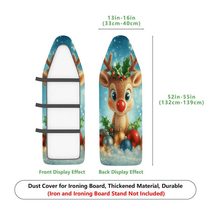 1-Piece Reindeer Christmas Snow  Ironing Board Cover, Universal Size, Without Board