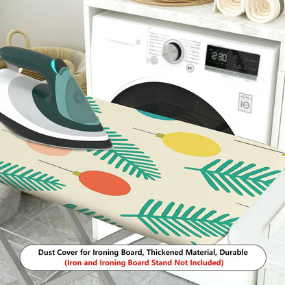 1-Piece Christmas Leaf Ornament Retro  Ironing Board Cover, Universal Size, Without Board
