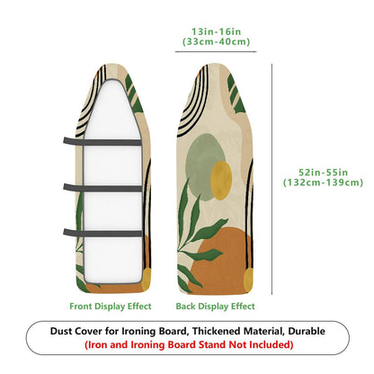 1-Piece Abstract Botanical Stripe  Ironing Board Cover, Universal Size, Without Board