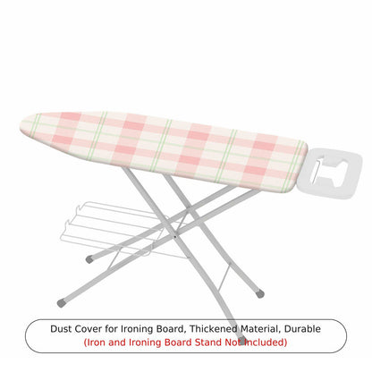 1-Piece Plaid Pink Green  Ironing Board Cover, Universal Size, Without Board