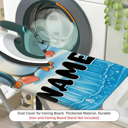 1-Piece Penguin  Fun  Ironing Board Cover, Universal Size, Without Board
