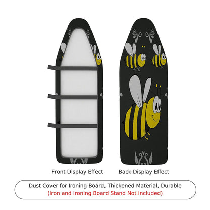 1-Piece Cute Bee  Black  Ironing Board Cover, Universal Size, Without Board
