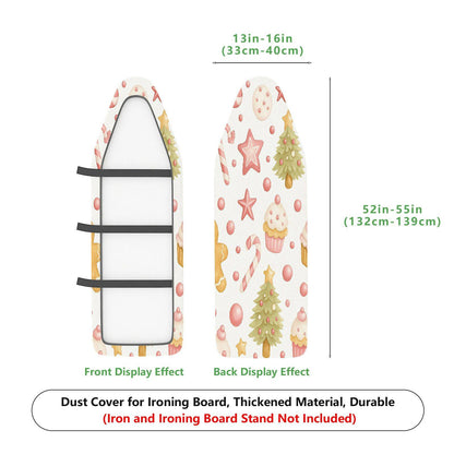 1-Piece Christmas Tree Gingerbread Candy  Ironing Board Cover, Universal Size, Without Board