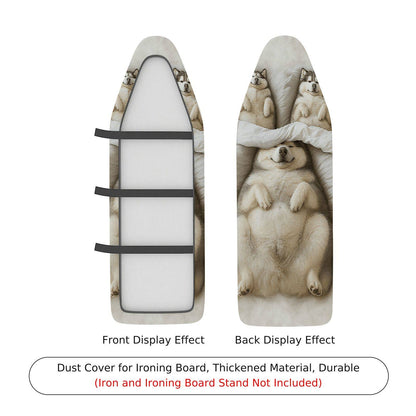 1-Piece Polar Bear Animal Print Cute  Ironing Board Cover, Universal Size, Without Board