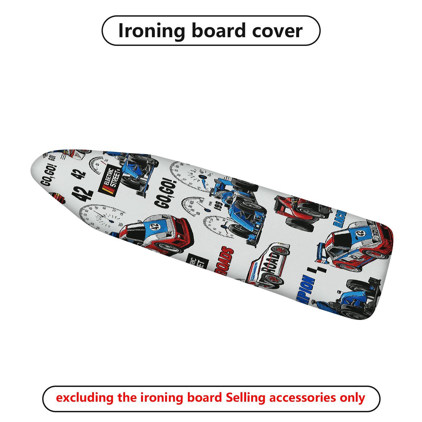 1-Piece Race Car Speedometer Fun  Ironing Board Cover, Universal Size, Without Board