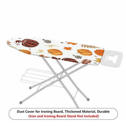 1-Piece Pumpkin Plaid Autumn  Ironing Board Cover, Universal Size, Without Board