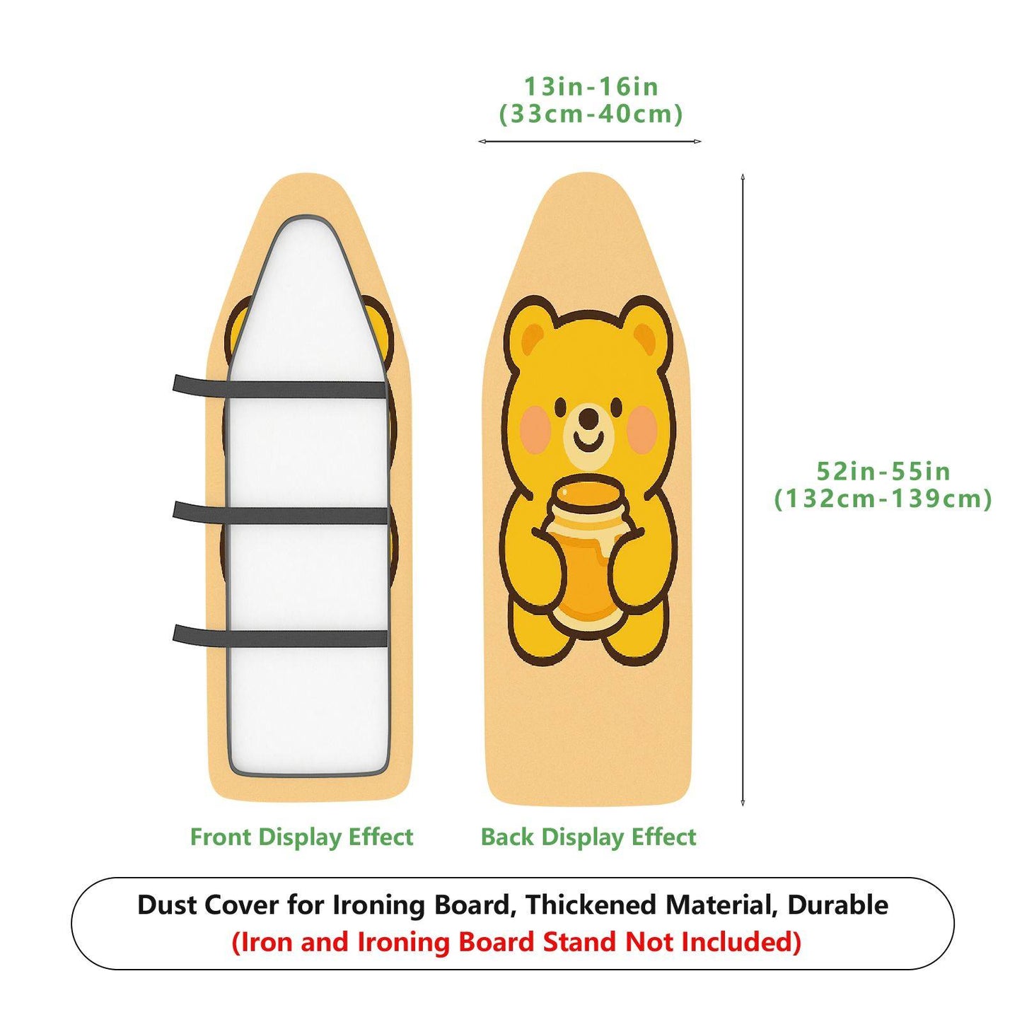 1-Piece Bear  Cute  Ironing Board Cover, Universal Size, Without Board