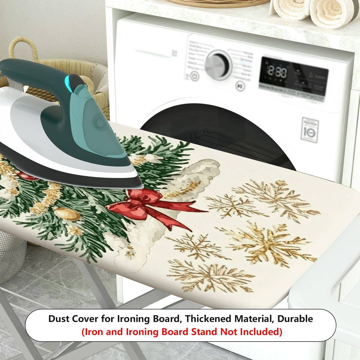 1-Piece Christmas Tree Holiday Decoration Winter Theme  Ironing Board Cover, Universal Size, Without Board