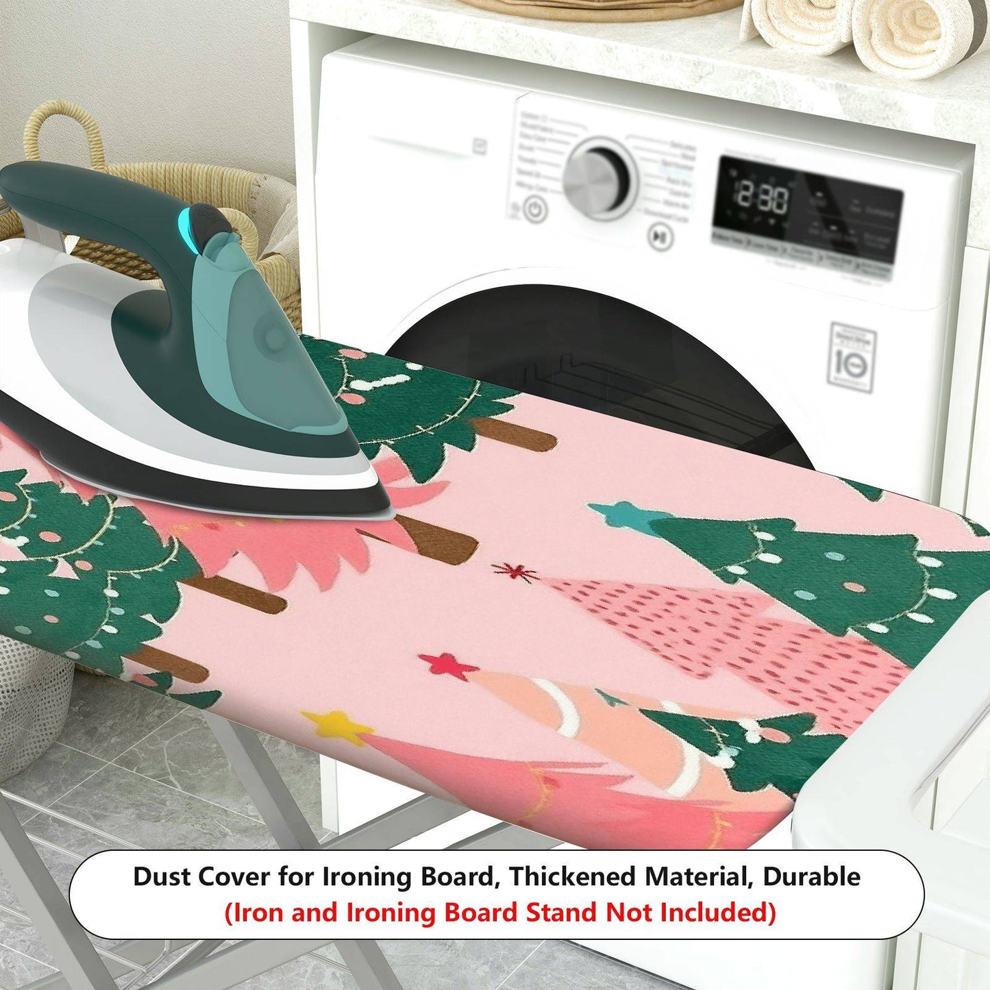 1-Piece Christmas Tree Holiday Festive  Ironing Board Cover, Universal Size, Without Board