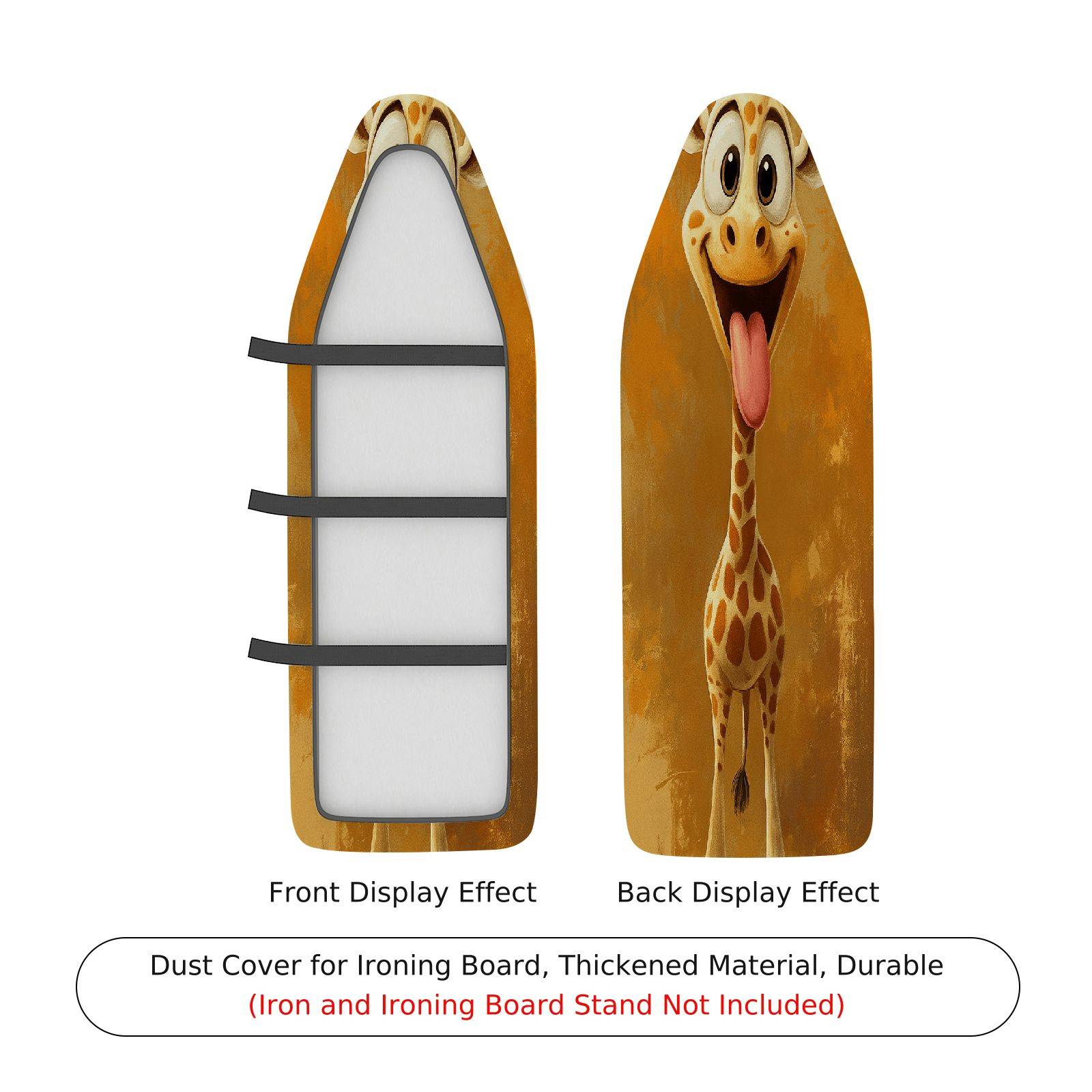 1-Piece Giraffe Animal Fun  Ironing Board Cover, Universal Size, Without Board
