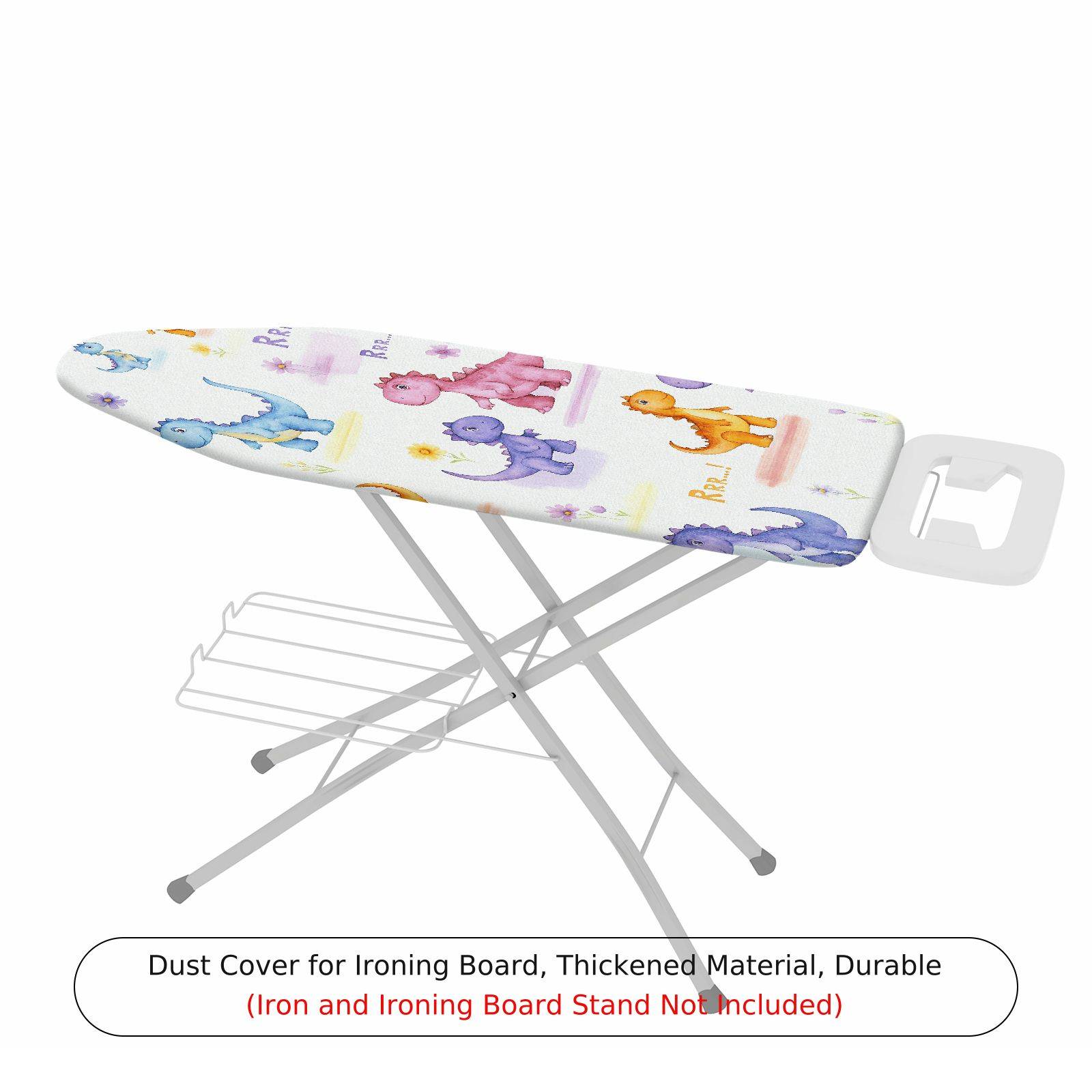 1-Piece Dinosaur Colorful Fun  Ironing Board Cover, Universal Size, Without Board