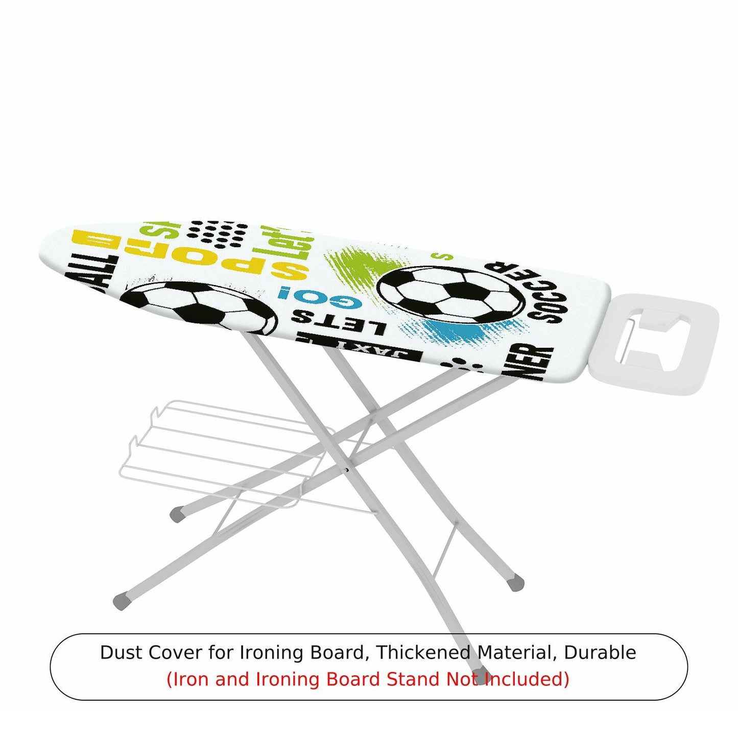 1-Piece Soccer Fun Colorful  Ironing Board Cover, Universal Size, Without Board
