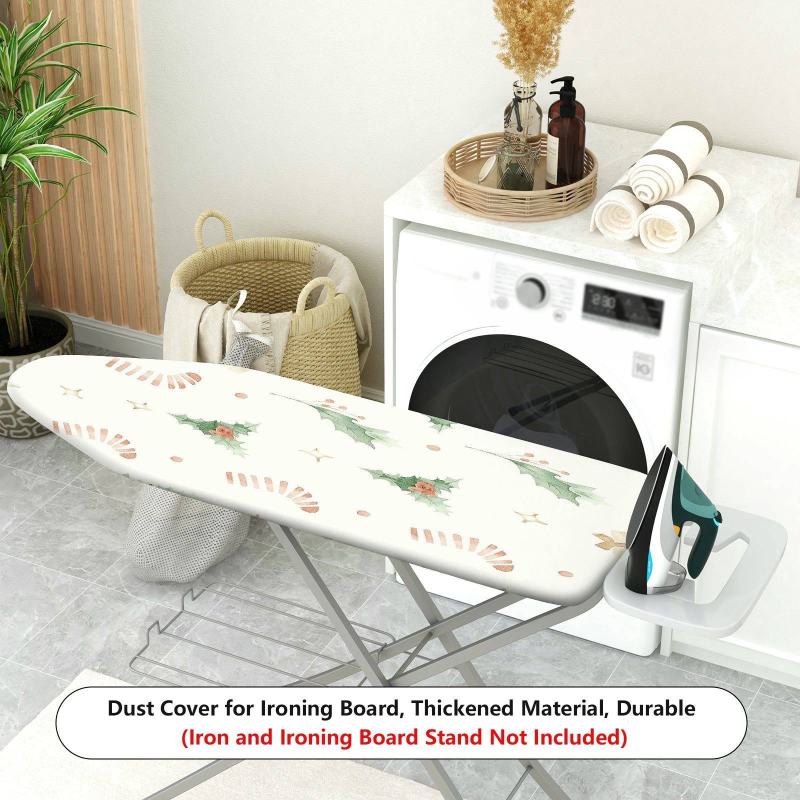 1-Piece Christmas Holiday Festive  Ironing Board Cover, Universal Size, Without Board
