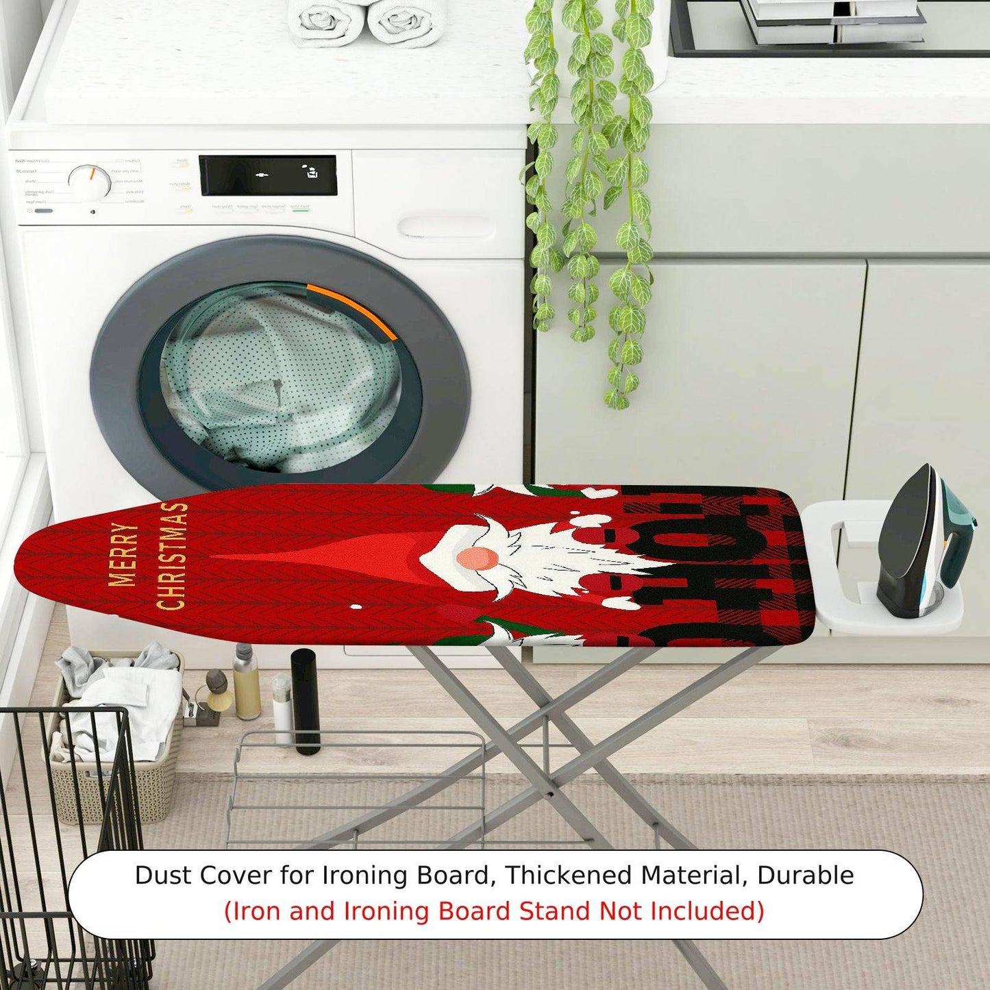 1-Piece Merry Christmas Santa Claus Red  Ironing Board Cover, Universal Size, Without Board