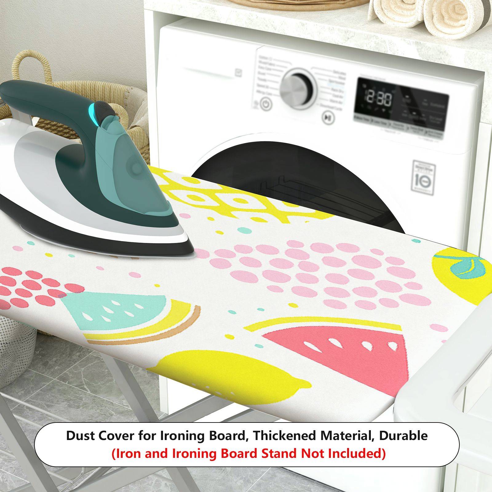 1-Piece Fruit Pattern Colorful Decorative  Ironing Board Cover, Universal Size, Without Board