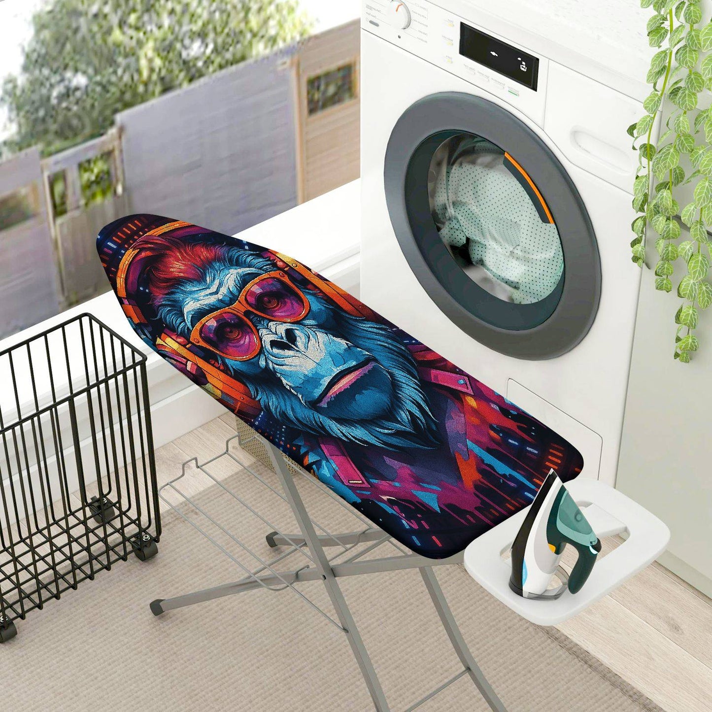 1-Piece Animal Art Funky Gorilla  Ironing Board Cover, Universal Size, Without Board