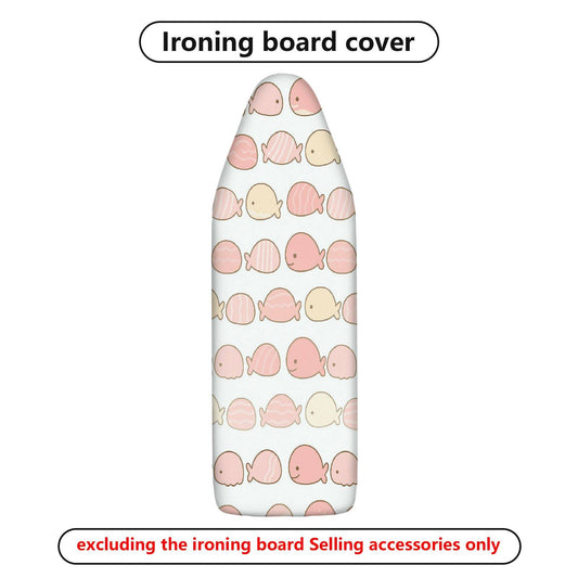 1-Piece Cute Fish Pattern Coral Pink  Design  Ironing Board Cover, Universal Size, Without Board