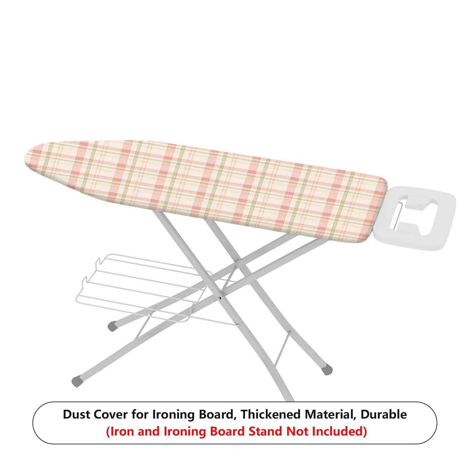 1-Piece Plaid Checkered Retro  Ironing Board Cover, Universal Size, Without Board