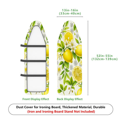 1-Piece Lemon Fruit Floral  Ironing Board Cover, Universal Size, Without Board