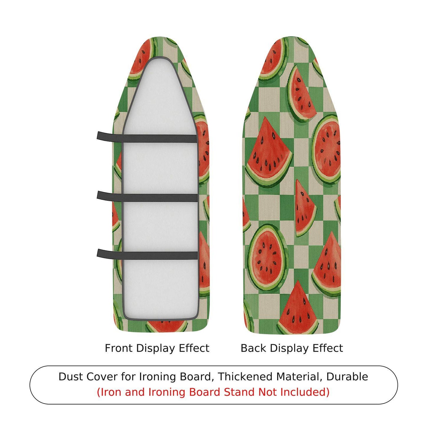 1-Piece Watermelon Checkered Cute  Ironing Board Cover, Universal Size, Without Board