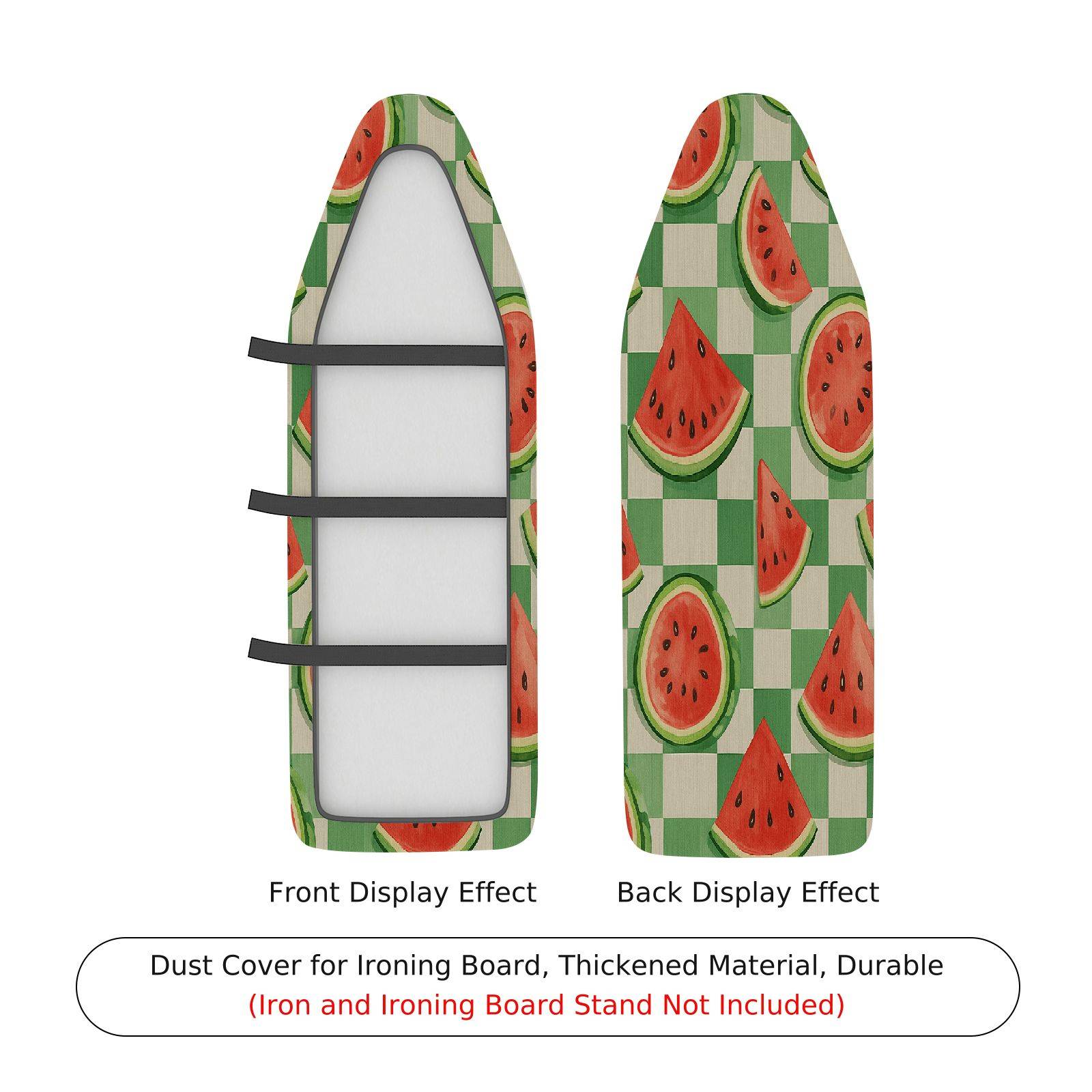 1-Piece Watermelon Checkered Cute  Ironing Board Cover, Universal Size, Without Board