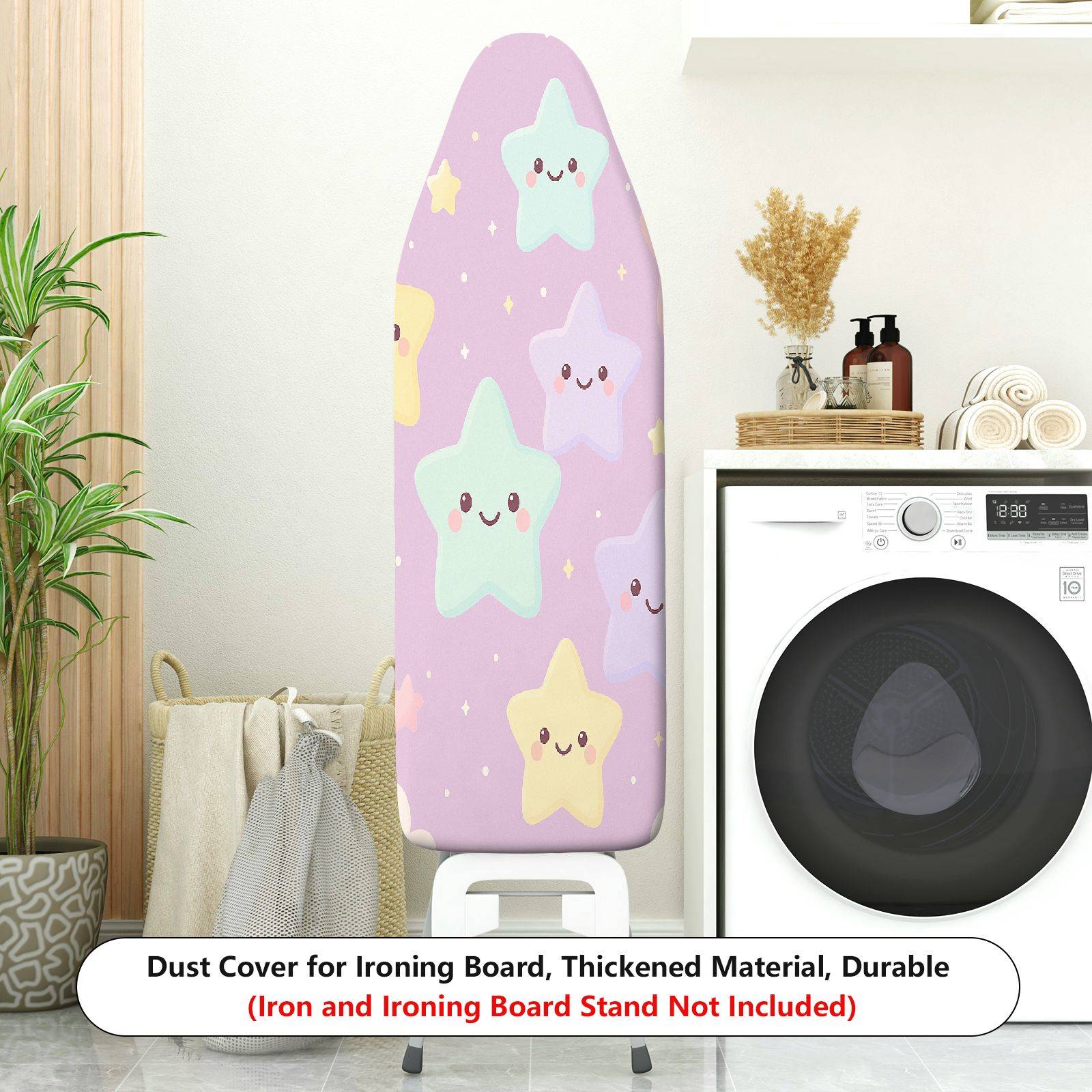 1-Piece Cute Star Pastel  Ironing Board Cover, Universal Size, Without Board