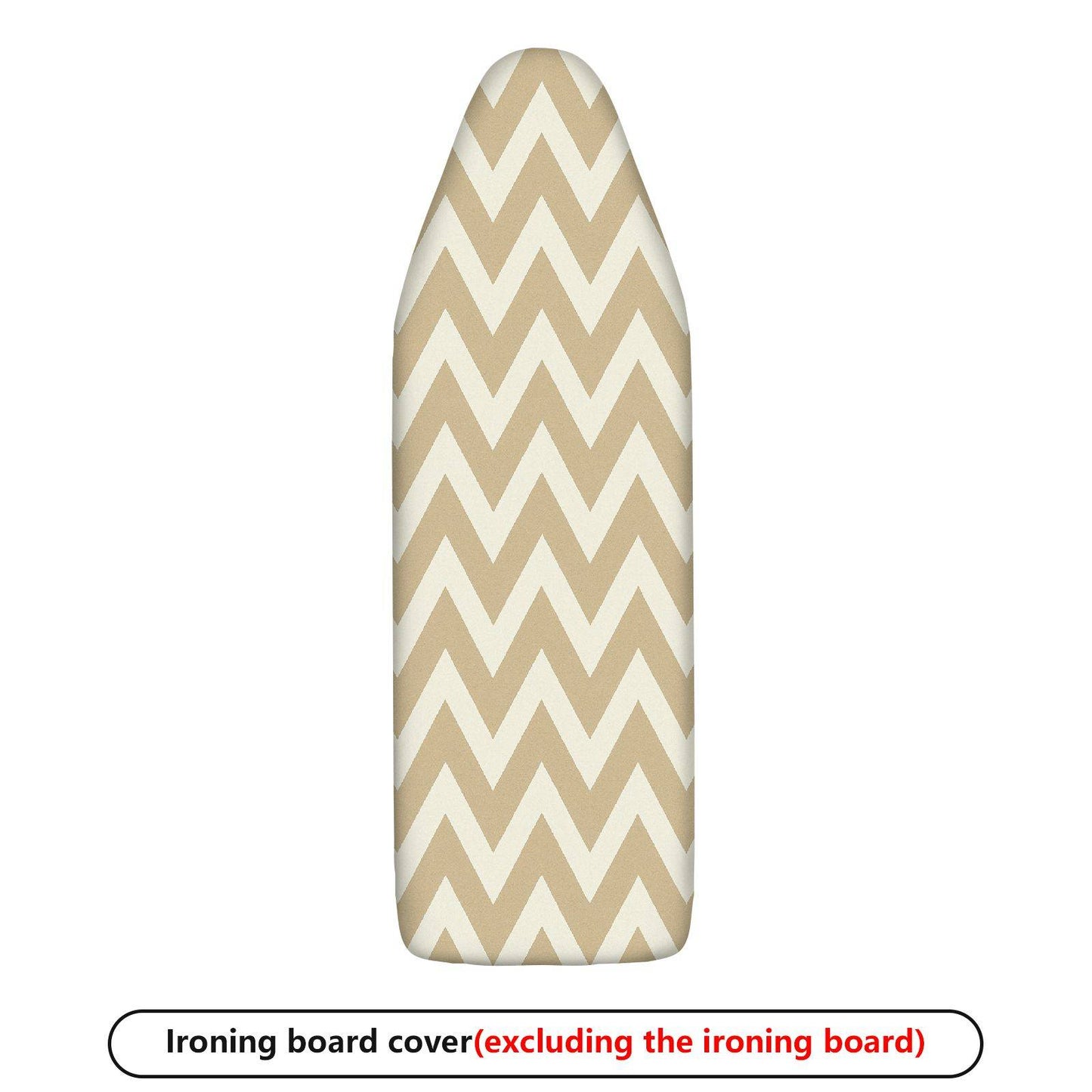 1-Piece Zigzag Beige Pattern Decorative  Ironing Board Cover, Universal Size, Without Board