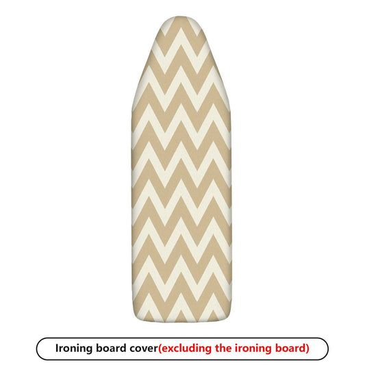 1-Piece Zigzag Beige Pattern Decorative  Ironing Board Cover, Universal Size, Without Board
