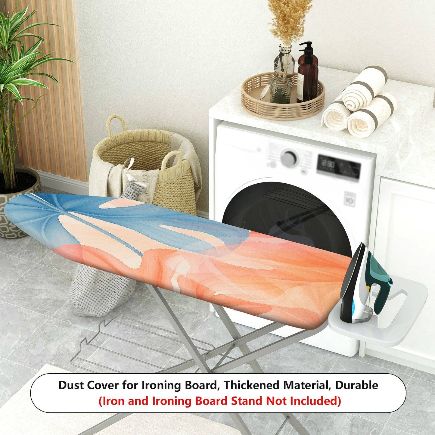 1-Piece Abstract Leaf Colorful  Ironing Board Cover, Universal Size, Without Board