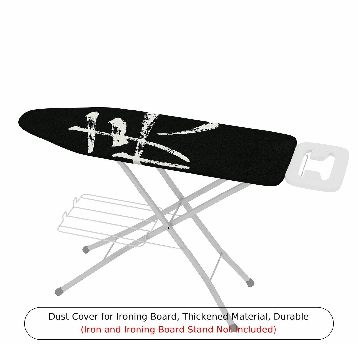 1-Piece Abstract Black White Strokes  Ironing Board Cover, Universal Size, Without Board