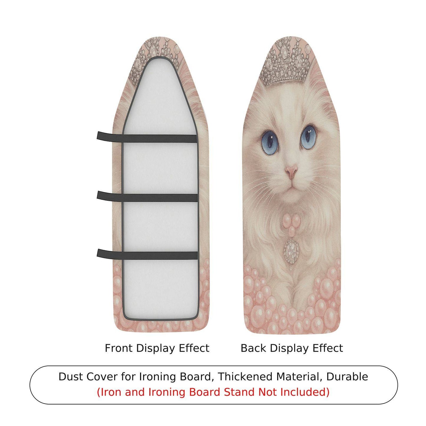 1-Piece Cute Cat Animal Art  Ironing Board Cover, Universal Size, Without Board