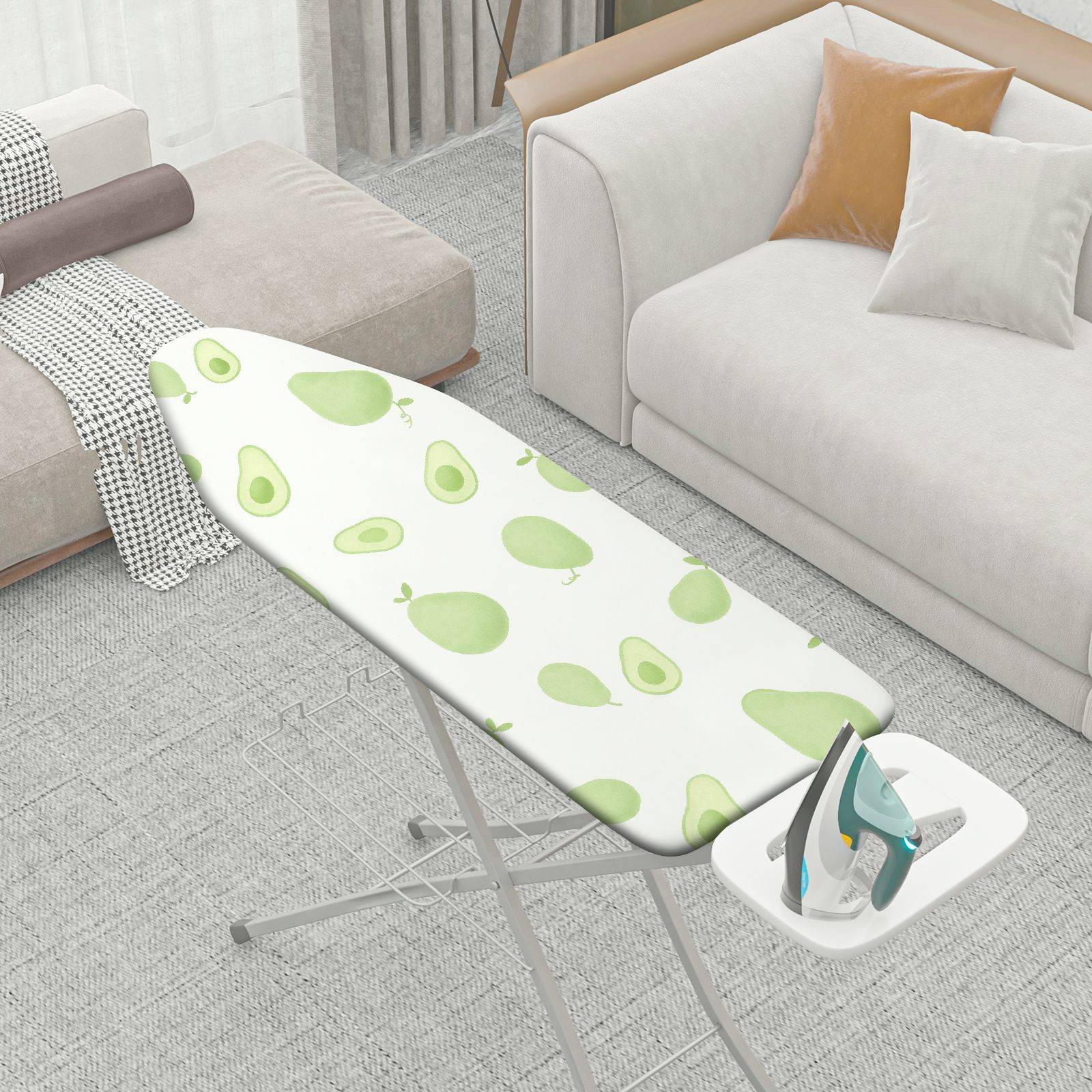 1-Piece Avocado Fruit Green  Ironing Board Cover, Universal Size, Without Board