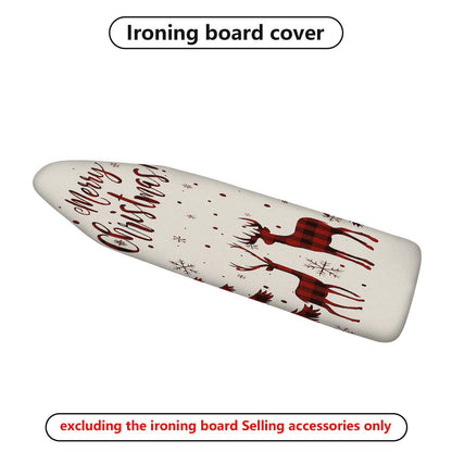 1-Piece Christmas Reindeer Snowflakes  Ironing Board Cover, Universal Size, Without Board