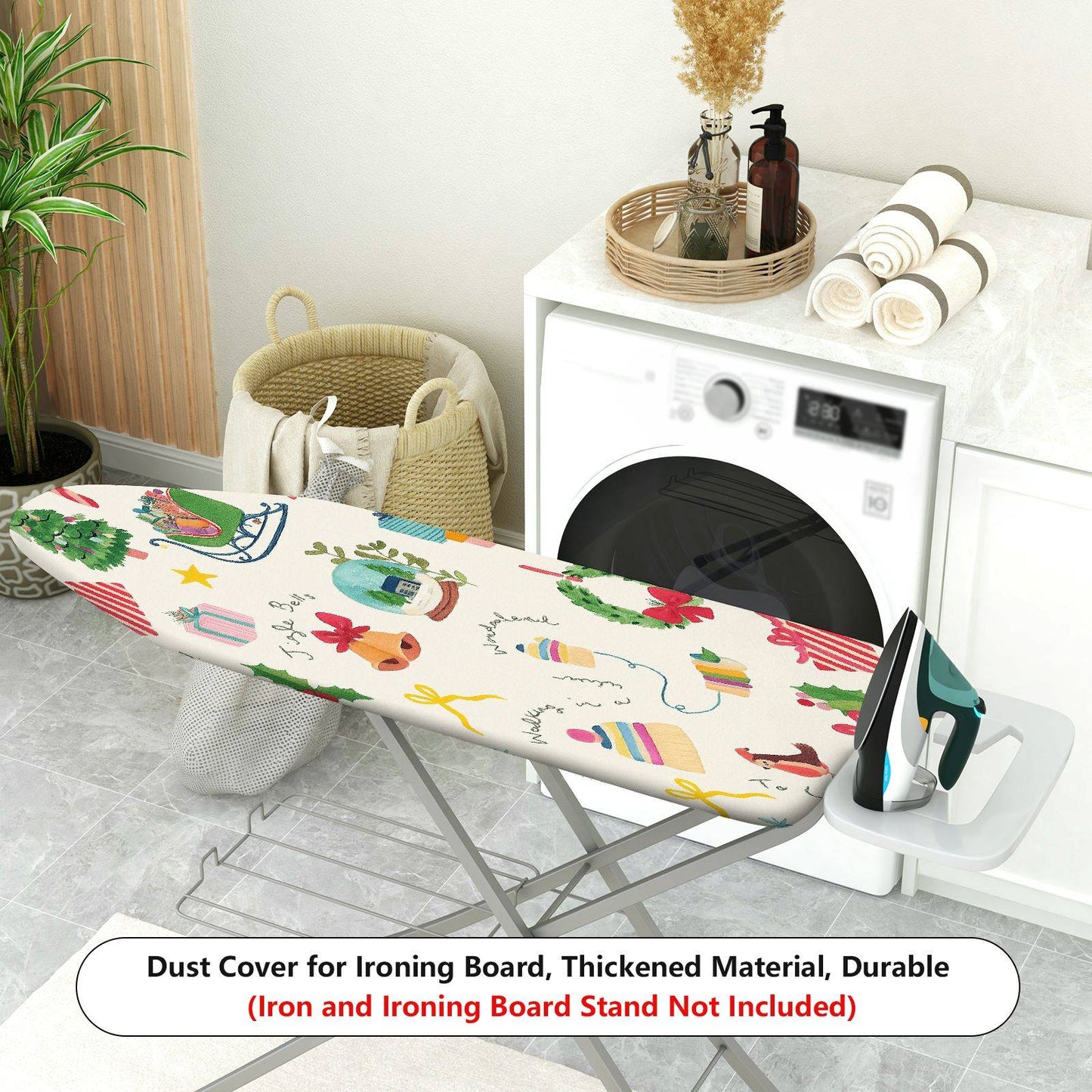 1-Piece Christmas Holiday Festive  Ironing Board Cover, Universal Size, Without Board