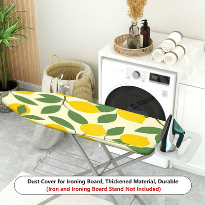 1-Piece Lemon Leaf Pattern Fruit Nature  Ironing Board Cover, Universal Size, Without Board