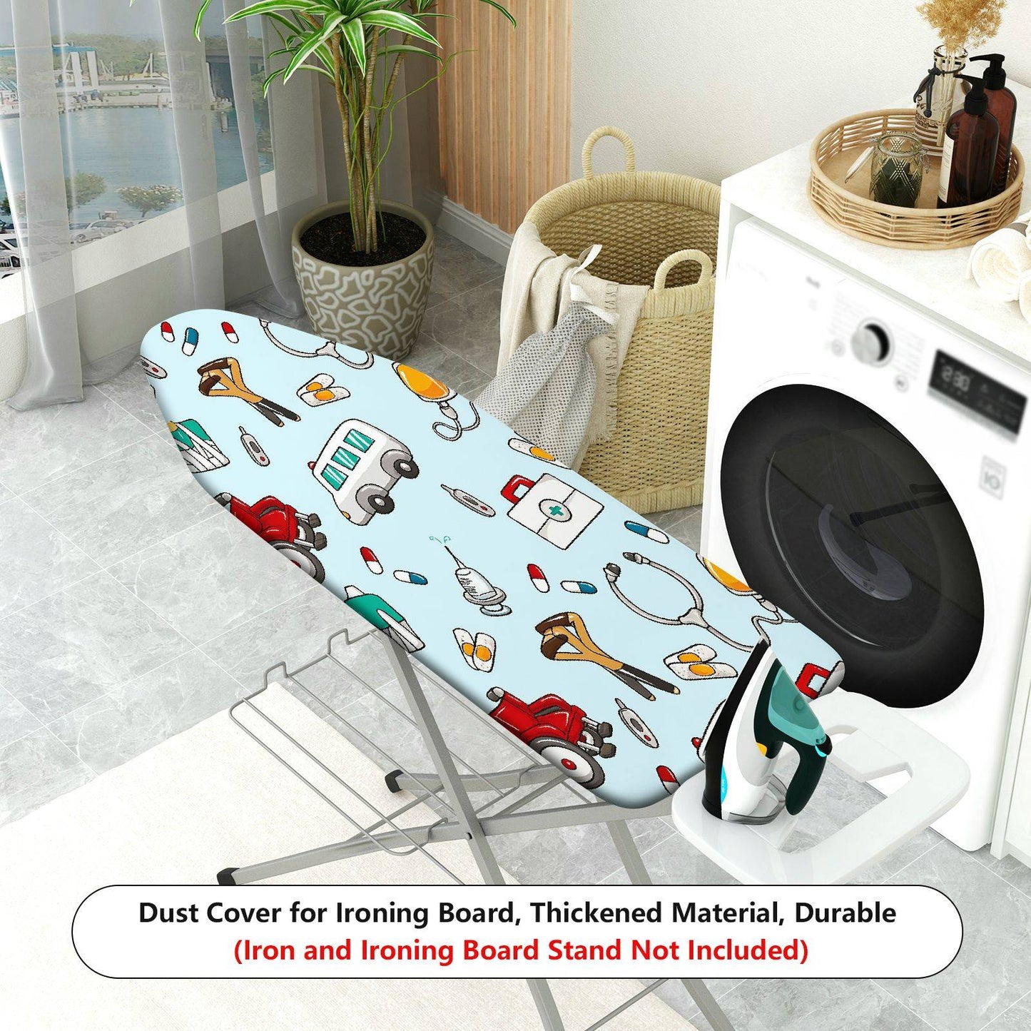 1-Piece Medical  Fun  Ironing Board Cover, Universal Size, Without Board